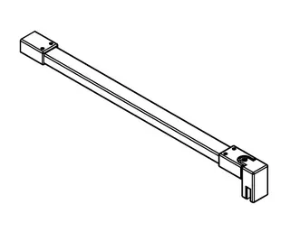 Kermi Haltestange Walk-In XB S90 1250 SIHG – Bild 2
