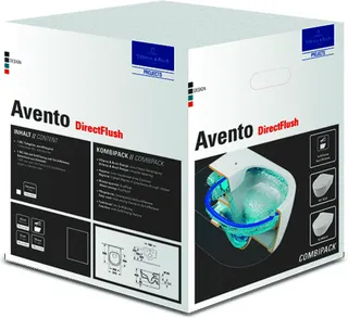 Villeroy & Boch Combi-Pack Avento 370x530x315mm ov wandh. Abg. waagr. DF StoneWhite c+