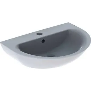 Geberit Renova Waschtisch, 70x52cm mit Hahnloch mittig, mit Überlauf, weiß – Bild 2
