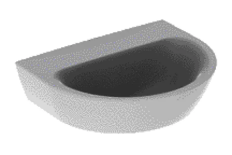 Geberit Renova Handwaschbecken, 45x36cm ohne Hahnloch, ohne Überlauf, weiß