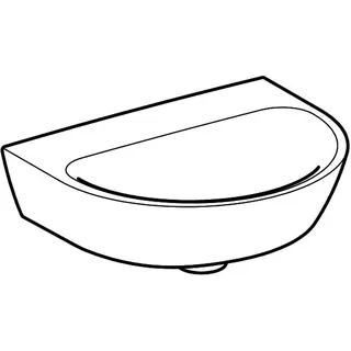 Geberit Renova Handwaschbecken, 45x36cm ohne Hahnloch, ohne Überlauf, weiß – Bild 3