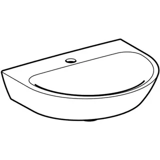Geberit Renova Handwaschbecken, 50x40cm mit Hahnloch, o.. Ül., weiß – Bild 3