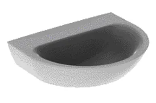 GE Renova Handwaschbecken, 50x40cm o. Hl., o. Ül., weiß, KeraTect