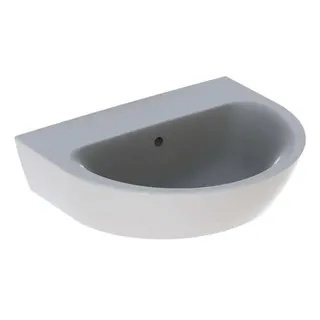 Geberit Renova Waschtisch, 55x45cm ohne Hahnloch, mit Überlauf, weiß – Bild 2