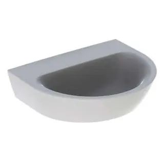 Geberit Renova Waschtisch, 55x45cm ohne Hahnloch, ohne Überlauf, weiß – Bild 2