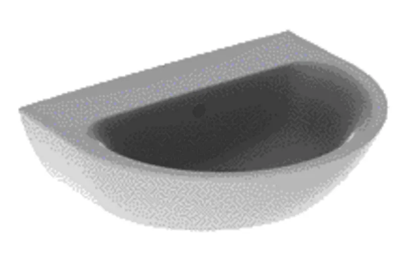 Geberit Renova Waschtisch, 60x48cm ohne Hahnloch, mit Überlauf, weiß