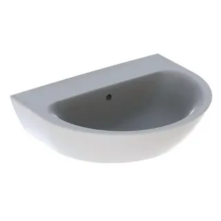 Geberit Renova Waschtisch, 60x48cm ohne Hahnloch, mit Überlauf, weiß – Bild 2