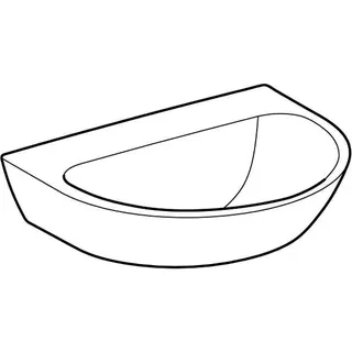 Geberit Renova Waschtisch, 60x48cm ohne Hahnloch, ohne Überlauf, weiß, KeraTect – Bild 3