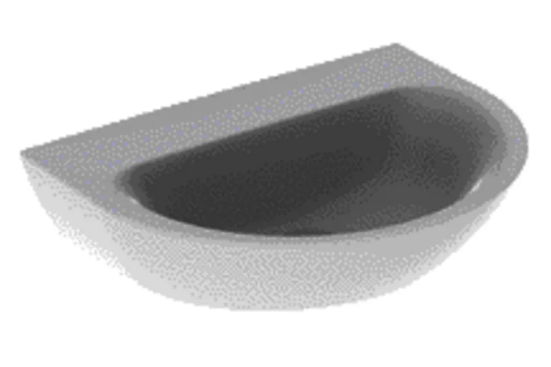 Geberit Renova Waschtisch, 65x50cm ohne Hahnloch, ohne Überlauf, weiß