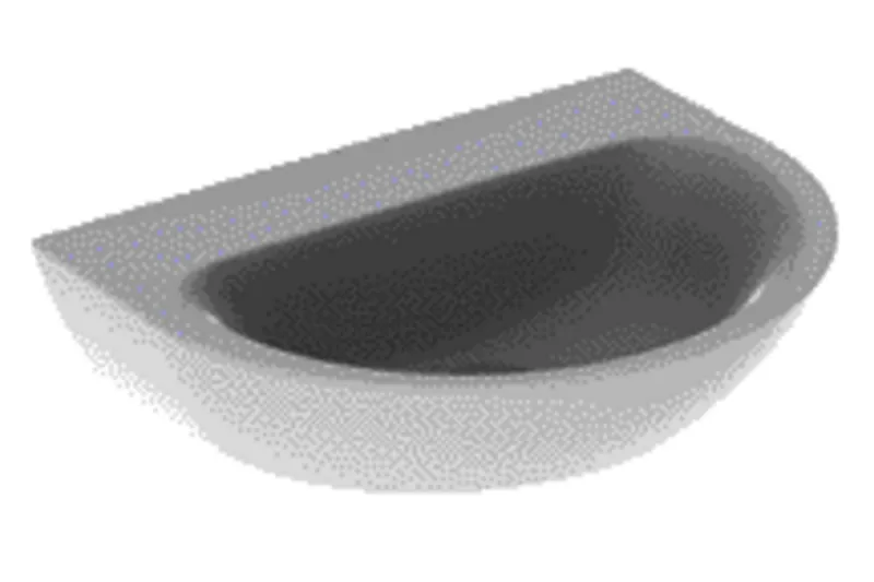 Geberit Renova Waschtisch, 65x50cm ohne Hahnloch, ohne Überlauf, weiß, KeraTect