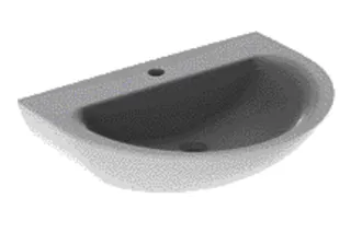 Geberit Renova Waschtisch, 70x52cm mit Hahnloch mittig, ohne Überlauf, weiß, KeraTect