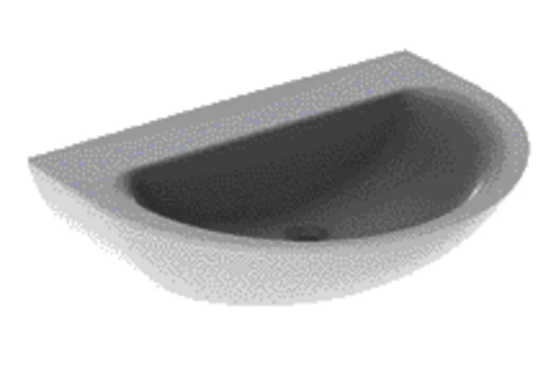 Geberit Renova Waschtisch, 70x52cm ohne Hahnloch, ohne Überlauf, weiß, KeraTect