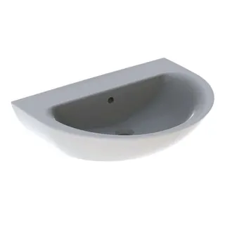 Geberit Renova Waschtisch, 70x52cm ohne Hahnloch, mit Überlauf, weiß – Bild 2