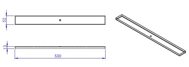 SD Fliesenmulde LINE TECE 550, Nr. 48277