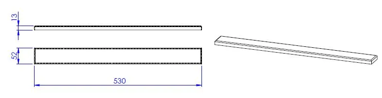 SD Designrost LINE TECE Steel 600/555, Nr. 482761