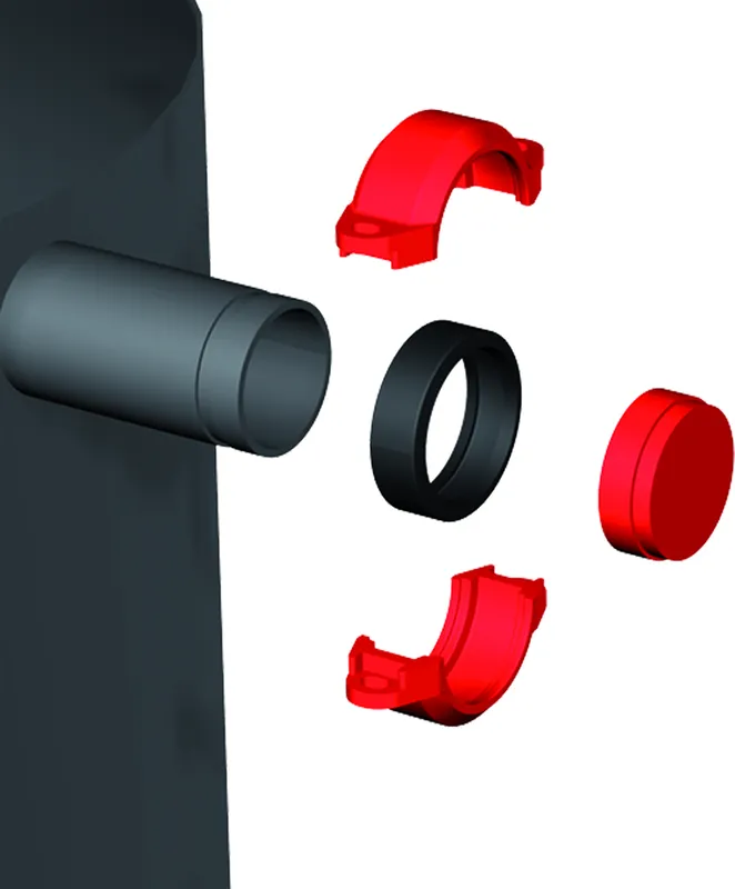 Fröling Endkappe für Flexkupplung Typ 02 76.1 ROT (QCO276R)