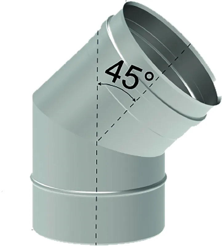 Fröling Bogen 45Grad Dm150