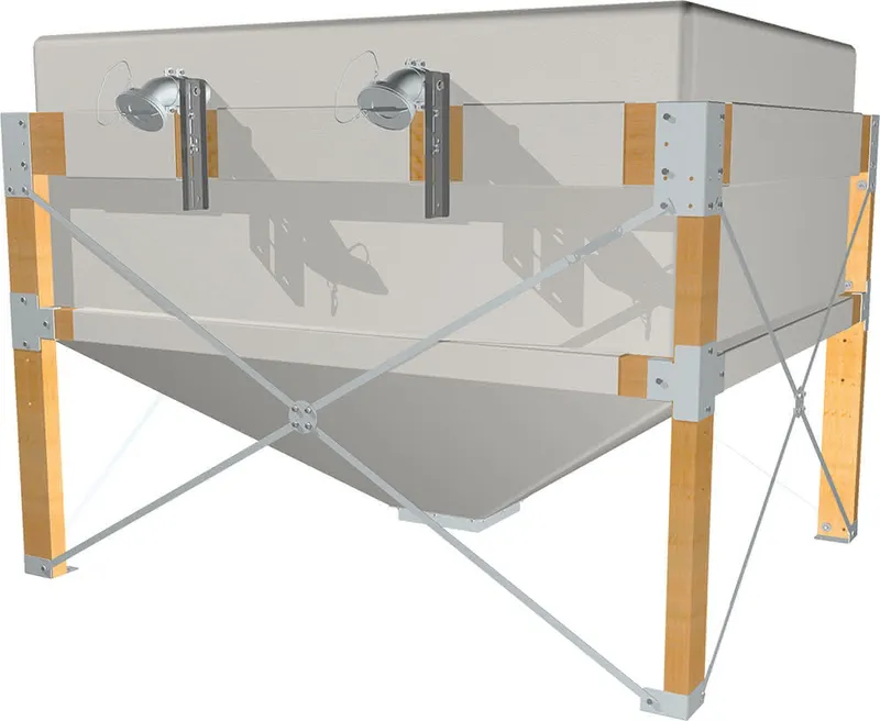 Fröling Sacksilo Typ 40 mit Holzgestell