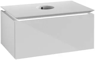 VB WTUS Legato B601 800x380x500mm 1 Ausz. WT m.tig Glossy White