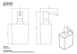 Giese Tono Lotionspender Standmodell – Bild 2