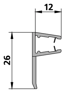 Kermi 4089 1x Anschlagdichtung Länge: 2000 mm – Bild 2