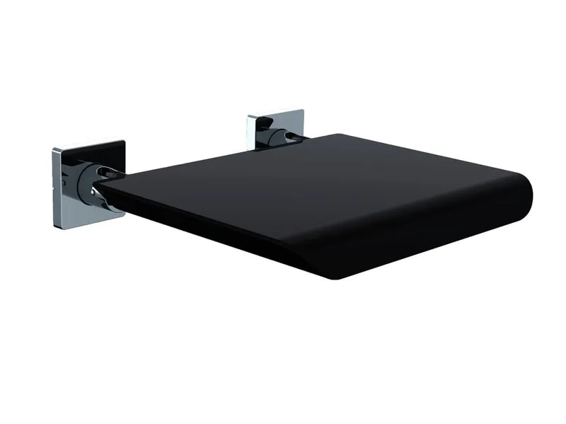 Emco Wandklappsitz system2 21202 Kunststoffsitzfläche schwarz/chr
