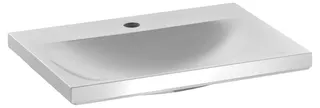 Keuco Mineralguss-Waschtisch Royal Reflex 34091 für 1 Loch Armaturen, weiß