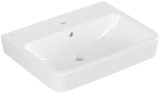 Villeroy & Boch Waschbecken O.novo 600x460mm Eckig 1HL. mit Überlauf Weiß Alpin – Bild 3