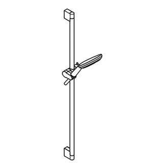 KLUDI FRESHLINE Brause-Set 3S L=900mm weiß/chrom – Bild 2