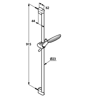 KLUDI FRESHLINE Brause-Set 3S L=900mm weiß/chrom – Bild 3