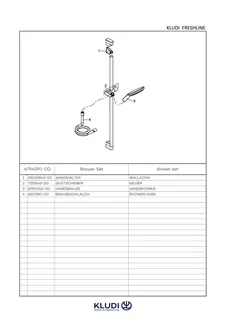 KLUDI FRESHLINE Brause-Set 3S L=900mm weiß/chrom – Bild 4