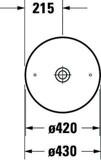 Duravit Aufsatzbecken Cape Cod 430mm Weiß ohne Überlauf, ohne Hahnlochbank – Bild 4