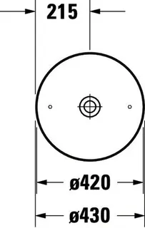 Duravit Aufsatzbecken Cape Cod 430mm Weiß ohne Überlauf, ohne Hahnlochbank – Bild 5
