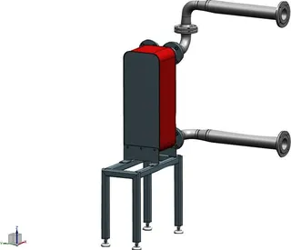 BOSCH hydraulische Systemtrennung HY-S10 DN 65, für 2x75 kW, mit Isolierung
