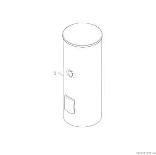 BOSCH Solar-Warmwasserspeicher STORA WS 400-5 EPK1 B, 1835x670, 380 L, silber – Bild 2