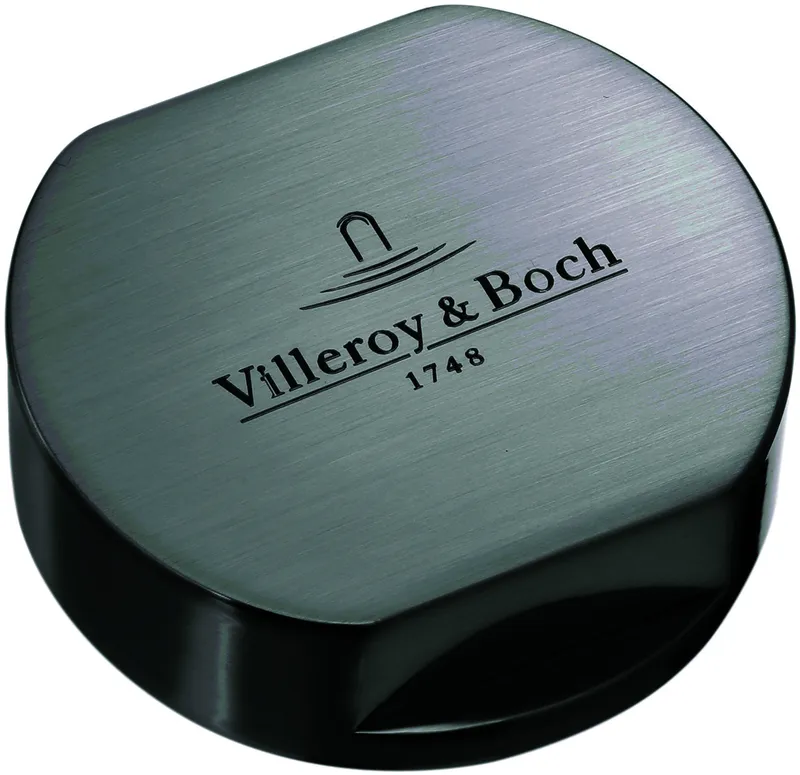 Villeroy & Boch Abdeckkappe für Doppeldrehgriff 940525 49x49mm aus Edelstahl gebürstet