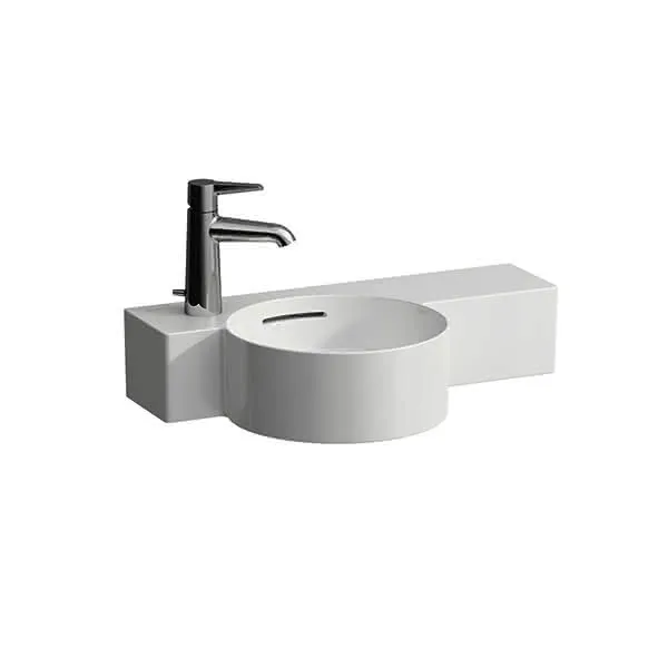 Laufen HWB VAL 315x550x155 1 Hahnloch links mit Überlauf Ablg. rechts weiß