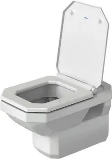 Duravit WC-Sitz 1930 mit Absenkautomatik Scharniere Edelstahl, weiß, Urea – Bild 2