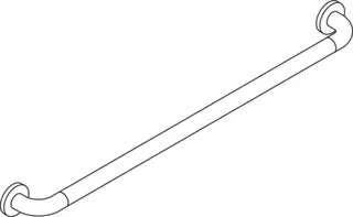 HEWI Haltegriff Ser 801, AM:900mm, antimikrobielle Ausrüstung signalweiß – Bild 4