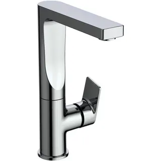 Ideal Standard Waschtisch-Armatur Edge, 5 l/min, m.Ablgarn., m.hohem schwenkb.Ausl.,Ausld.140mm,Chrom – Bild 3