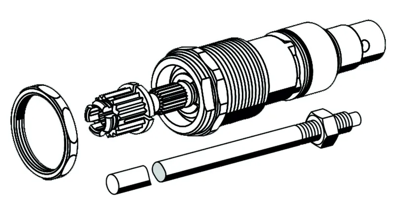SCHELL Oberteil POLAR II Set Ablänghilfe, Spindel L: 488