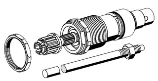 SCHELL Oberteil POLAR II Set Ablänghilfe, Spindel L: 488 – Bild 2