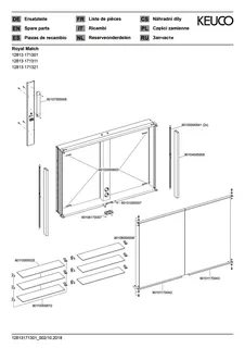 Keuco Spiegelschrank Royal Match 12813, Wandeinbau, 1000 x 700 x 149 mm – Bild 3