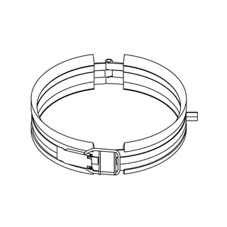 REHAU Fest-/Sicherungsschelle DN 110, M8/M10, Schnellverschluss – Bild 2