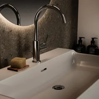 Ideal Standard Waschtisch Conca 1 Hahnloch mit Überlauf 800x450x165mm Weiß – Bild 5
