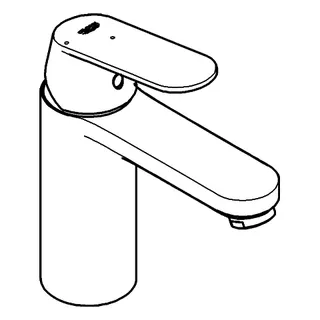 GROHE EH-Waschtisch-Batterie Eurosmart C 23928 M-Size MST kalt Push-open Abl.grt. chrom – Bild 3