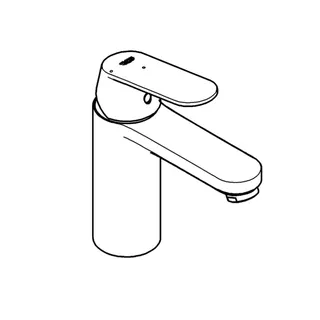 GROHE EH-Waschtisch-Batterie Eurosmart C 23928 M-Size MST kalt Push-open Abl.grt. chrom – Bild 4