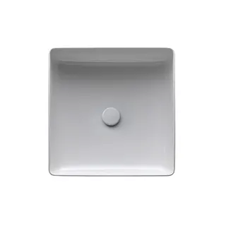 Laufen Waschtisch-Schale LIVING Saphirkeramik quadr. 360x360x130 ohne Hahnloch ohne Überlauf weiß matt – Bild 2