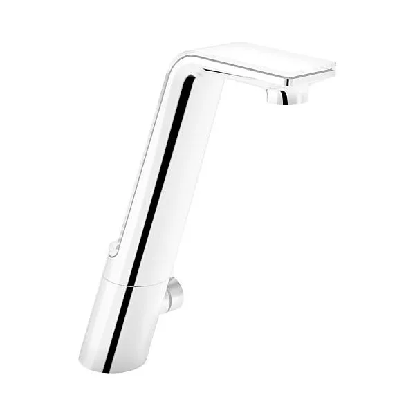 Alessi Sense by Hansa Spültisch-Elektronik-Einlochbatterie 0777 mit Absperrventil (chrom/weiß)