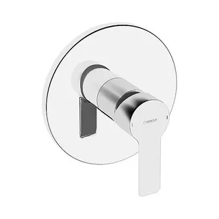 Hansa Ligna Fertigset Unterputz Brausearmatur (chrom), runde Rosette